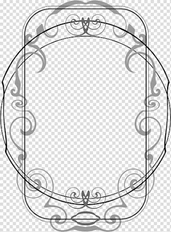 Frames Black and white Monochrome Art Nouveau, purse transparent background PNG clipart