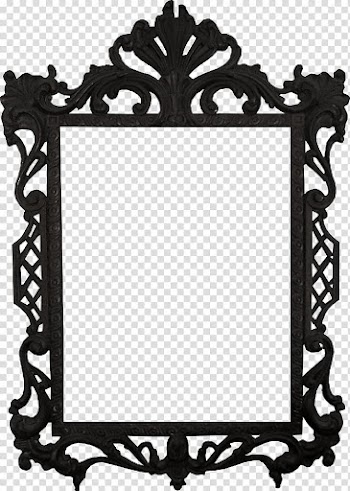 Frames Black and white, Princess frame transparent background PNG clipart