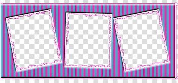Frames , blue and pink striped framed -collage frame transparent background PNG clipart