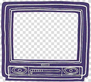 Frames , blue and white CRT TV transparent background PNG clipart