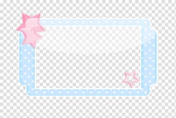 Frames Blue Pattern, Kawaii frame transparent background PNG clipart