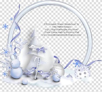 Frames Blue Winter, Winter Wonderland transparent background PNG clipart