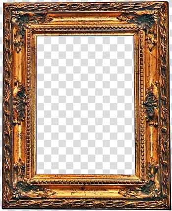 Frames, brown painting frame transparent background PNG clipart
