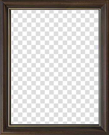 Frames , brown wooden frame transparent background PNG clipart