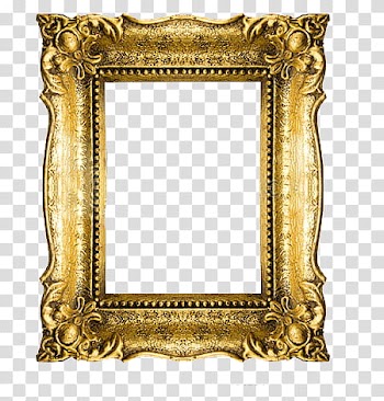 Frames, brown wooden frame wall decor transparent background PNG clipart