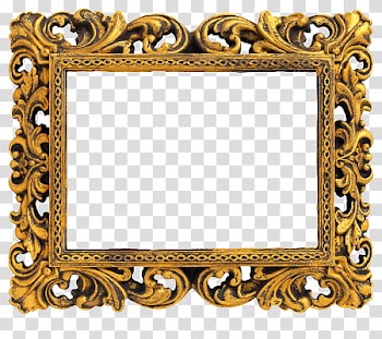 Frames, brown wooden frame wall decor transparent background PNG clipart