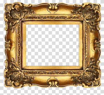 Frames, brown wooden frame wall decor transparent background PNG clipart