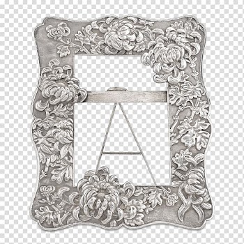 Frames Chinese export silver Chinese export porcelain Antique, chinese frame transparent background PNG clipart