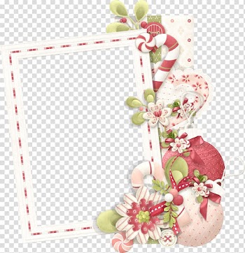 Frames Christmas Flower , love frame transparent background PNG clipart