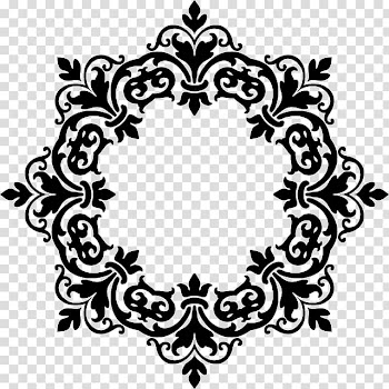 Frames Damask Ornament , abstract border transparent background PNG clipart