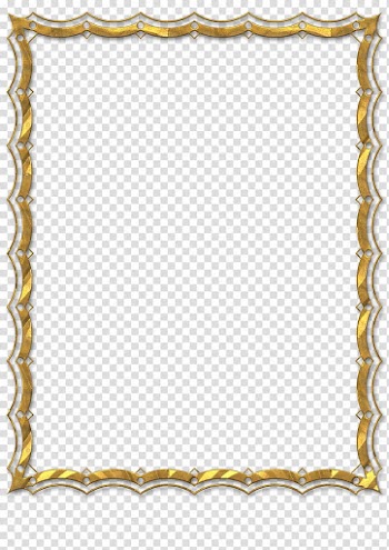Frames Digital , gold frame transparent background PNG clipart