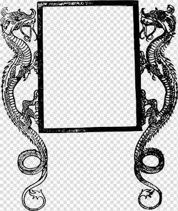 Frames Dragon Decorative arts , chinese frame transparent background PNG clipart