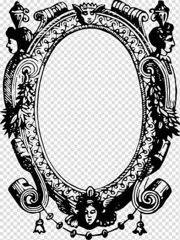 Frames Drawing Mirror , vintage transparent background PNG clipart
