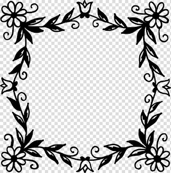 Frames Floral design Art, square frame transparent background PNG clipart