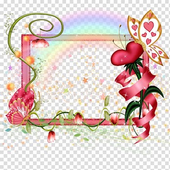 Frames Floral design , fairytale Frame transparent background PNG clipart