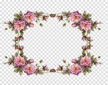 Frames Flower , antique transparent background PNG clipart