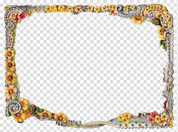 Frames Flower Floral design, floral border transparent background PNG clipart