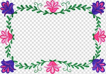 Frames Flower , floral frame transparent background PNG clipart