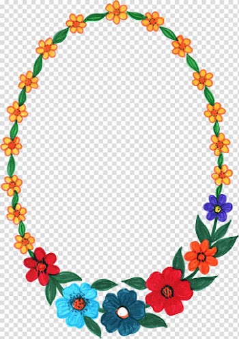 Frames Flower, flower frame transparent background PNG clipart