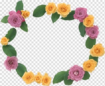 Frames Flower, Frame flowers transparent background PNG clipart