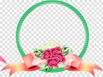 Frames Flower, molduras circulares transparent background PNG clipart