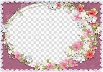 Frames Flower, Purple flowers flowers background Frame transparent background PNG clipart