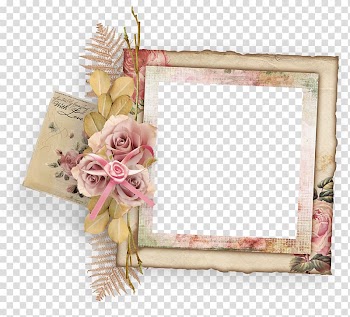 Frames, flower transparent background PNG clipart