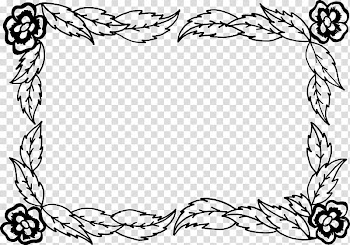 Frames Flower, vintage frame transparent background PNG clipart