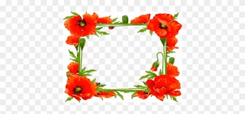 Frames For Flowers And Music - Poppy Frame