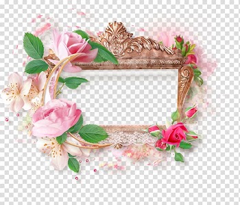Frames Garden roses, technology frame transparent background PNG clipart