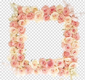 Frames Garden roses, Watercolor transparent background PNG clipart