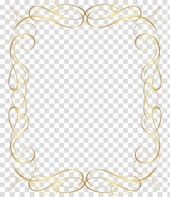 Frames , gold flat border transparent background PNG clipart