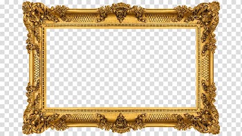 Frames Gold , gold transparent background PNG clipart