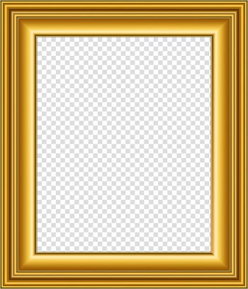 Frames Gold, square transparent background PNG clipart
