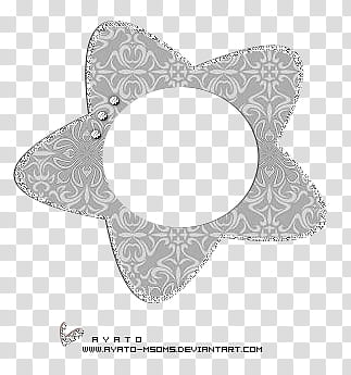 Frames , gray star border transparent background PNG clipart