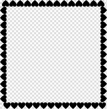Frames Heart Love , black border transparent background PNG clipart
