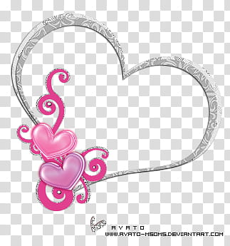 Frames , heart-shaped gray illustration transparent background PNG clipart