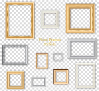 Frames illustration, Frames, Different color graphic frame free transparent background PNG clipart