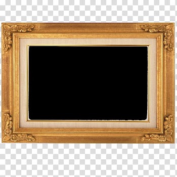 Frames in, brown wooden framed wall mirror transparent background PNG clipart