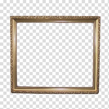 Frames in, brown wooden framed wall mirror transparent background PNG clipart