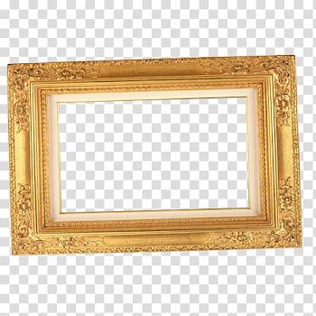 Frames in, rectangular brown wooden frame transparent background PNG clipart
