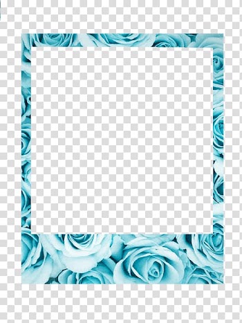 Frames Instant camera Polaroid Corporation, Template blue transparent background PNG clipart
