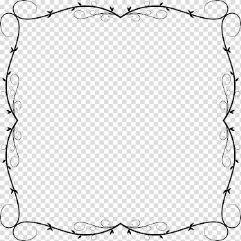 Frames , line art transparent background PNG clipart