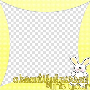 Frames Marcos en, brown and white with rabbit frame illustration transparent background PNG clipart