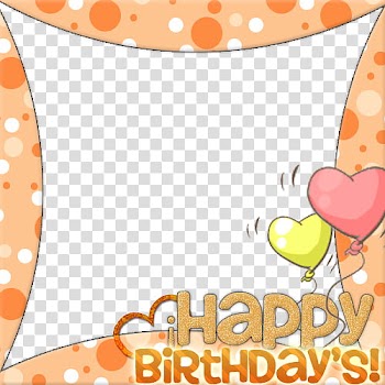Frames Marcos en, Happy Birthday's! banner illustration transparent background PNG clipart