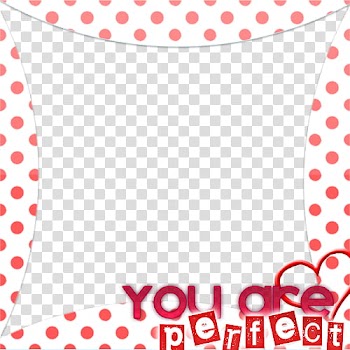 Frames Marcos en, square white and pink polka-dot frame transparent background PNG clipart