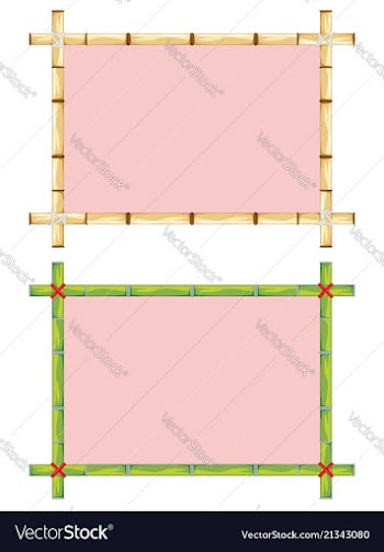 Frames of bamboo vector image