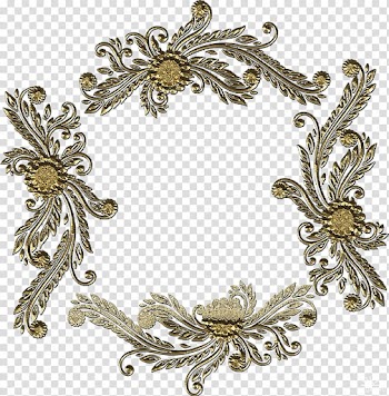 Frames Ornamental plant Butterfly Poster, Elegant frame transparent background PNG clipart