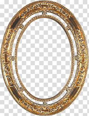 Frames, oval floral wooden frame transparent background PNG clipart