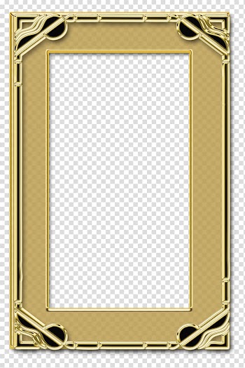 Frames Paint.net, gold frame transparent background PNG clipart